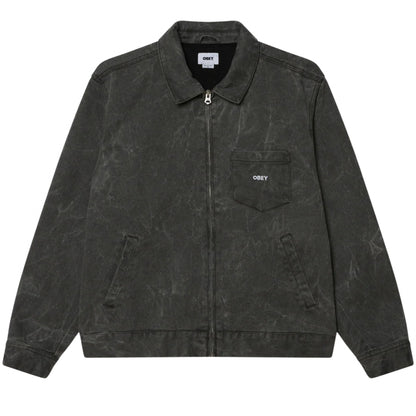 Giacca Obey Workman Zip Jacket NERO