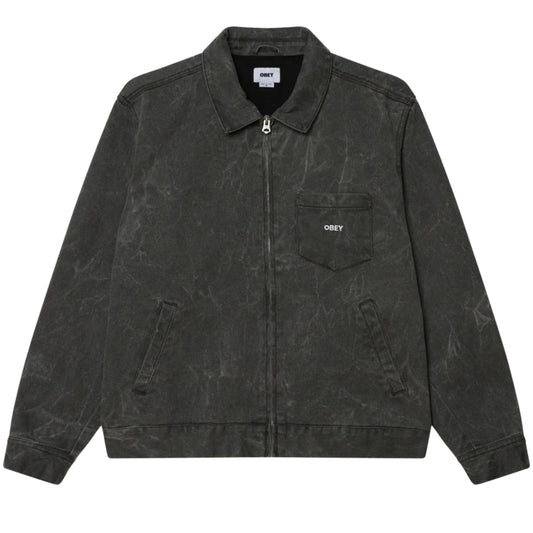 Giacca Obey Workman Zip Jacket NERO