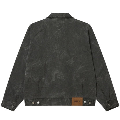 Giacca Obey Workman Zip Jacket NERO