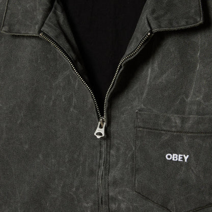 Giacca Obey Workman Zip Jacket NERO