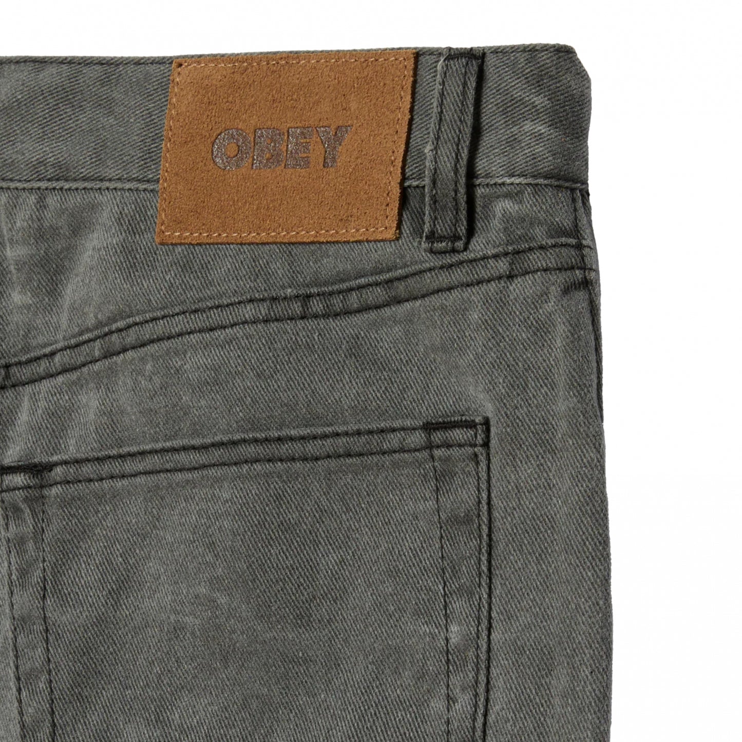 Jeans Obey Classic Wrinkle Baggy Denim NERO