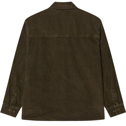 Camicia Obey Buckley Corduroy Woven VERDE OLIVA