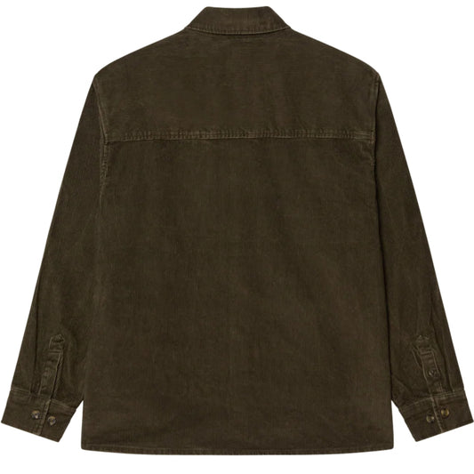 Camicia Obey Buckley Corduroy Woven VERDE OLIVA