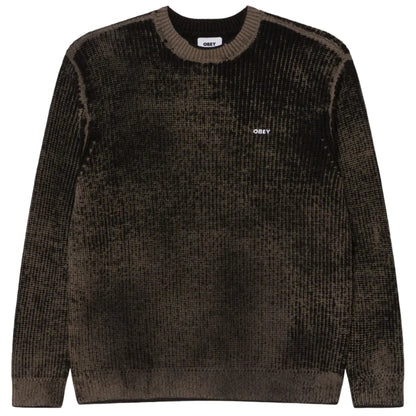 Maglione Obey Spray Effect Sweater NERO