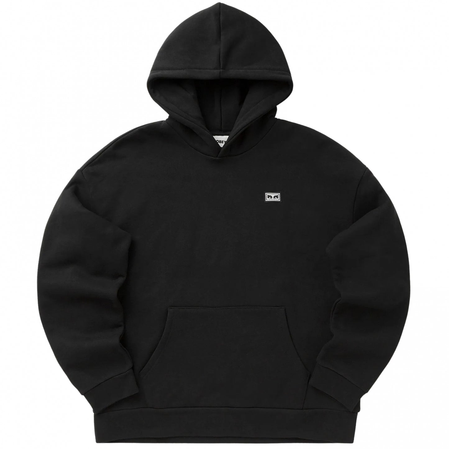 Felpa Obey Productions Extra Heavy Hood Fleece NERO