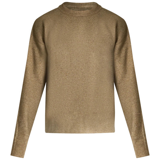 Felpa Amish Crew Neck Over Spray Texture VERDE