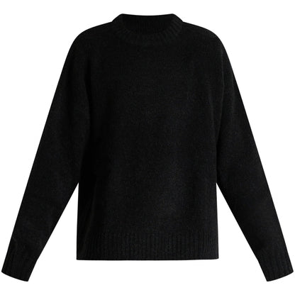 Felpa Amish Crew Crop Boucle NERO