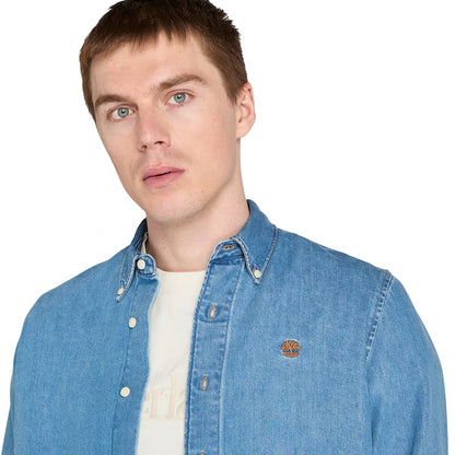 Camicia Timberland Denim Shirt AZZURRO