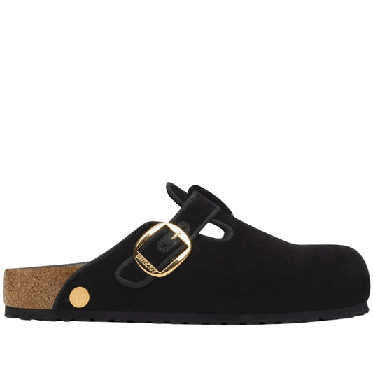 Sandalo Birkenstock Boston Big Buckle NERO