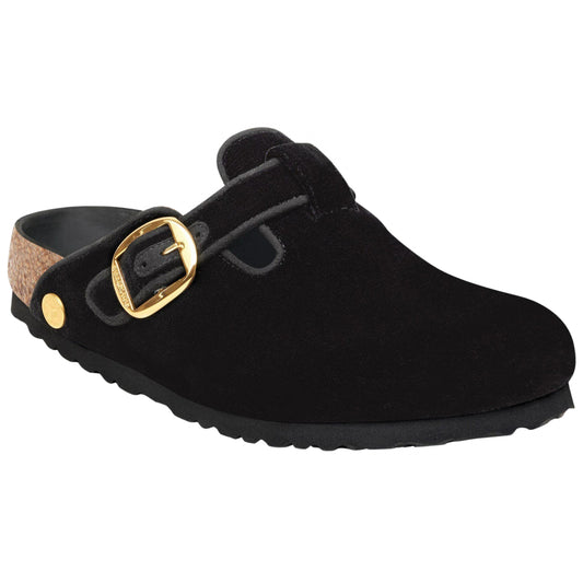 Sandalo Birkenstock Boston Big Buckle NERO