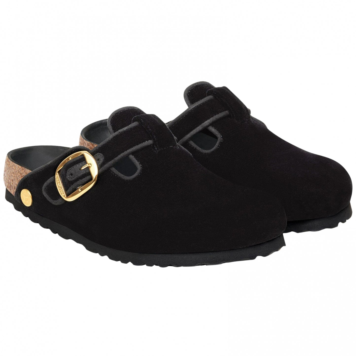 Sandalo Birkenstock Boston Big Buckle NERO