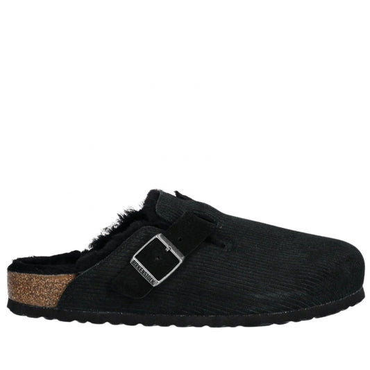 Sandalo Birkenstock Boston Shearling NERO