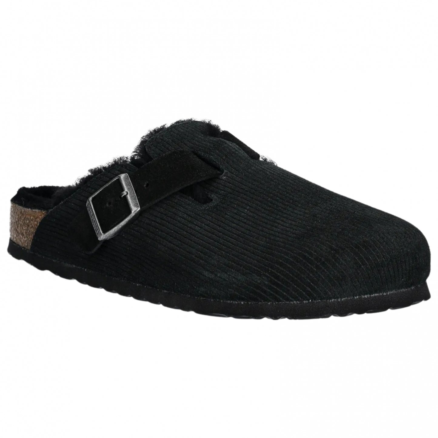 Sandalo Birkenstock Boston Shearling NERO