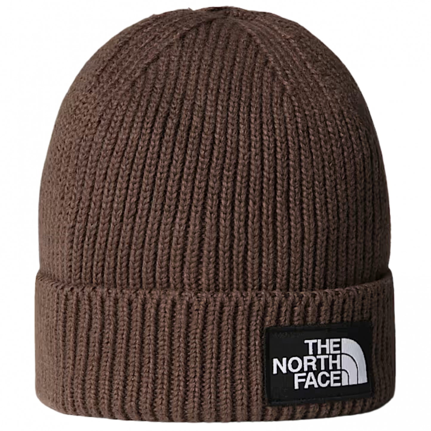 Cappello TNF Logo Box Cuffed Beanie MARRONE