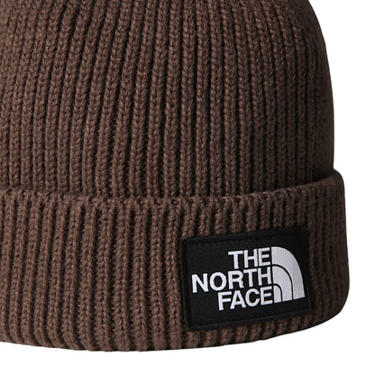Cappello TNF Logo Box Cuffed Beanie MARRONE