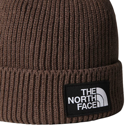 Cappello TNF Logo Box Cuffed Beanie MARRONE