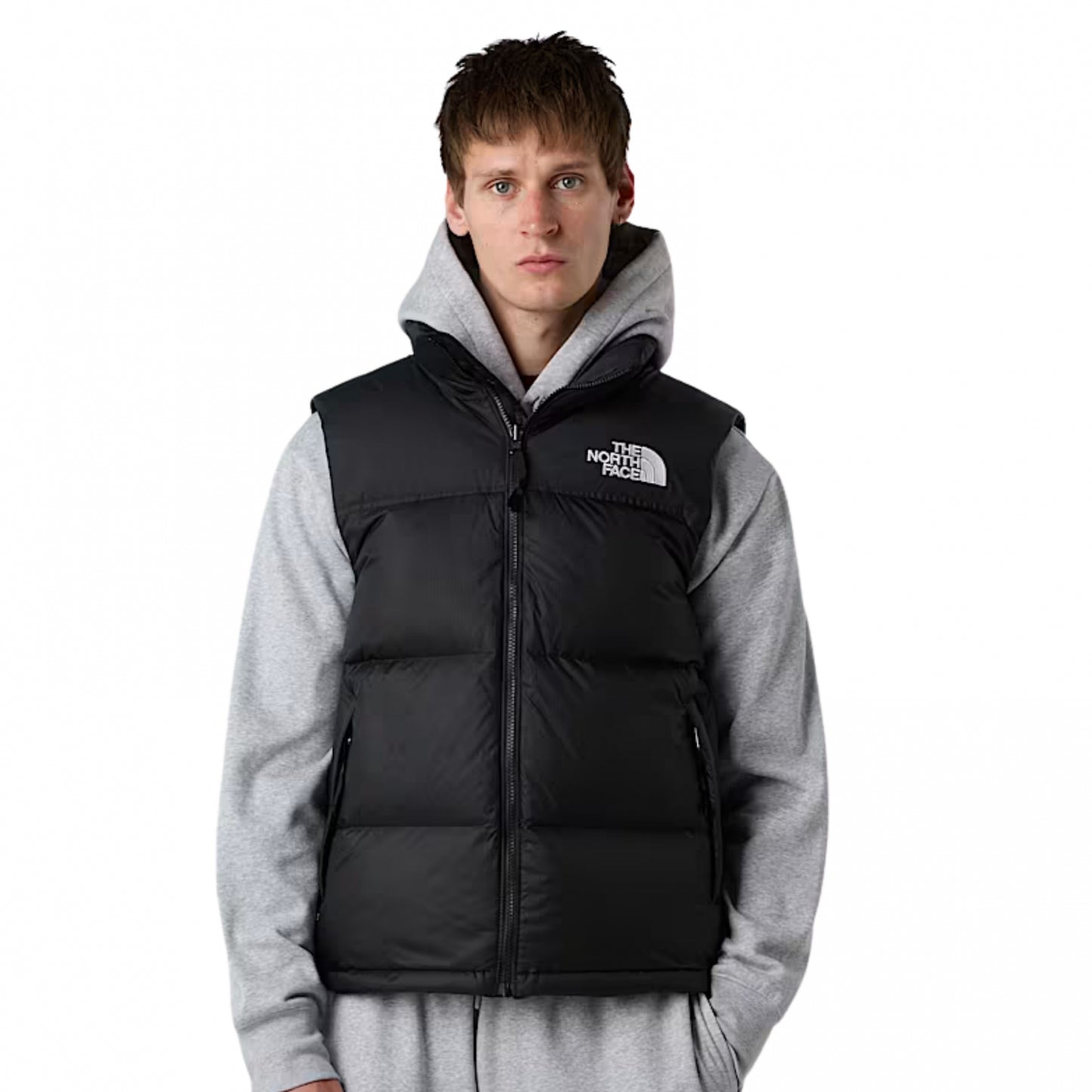 Smanicato TNF 96 Retro Nuptse Vest NERO