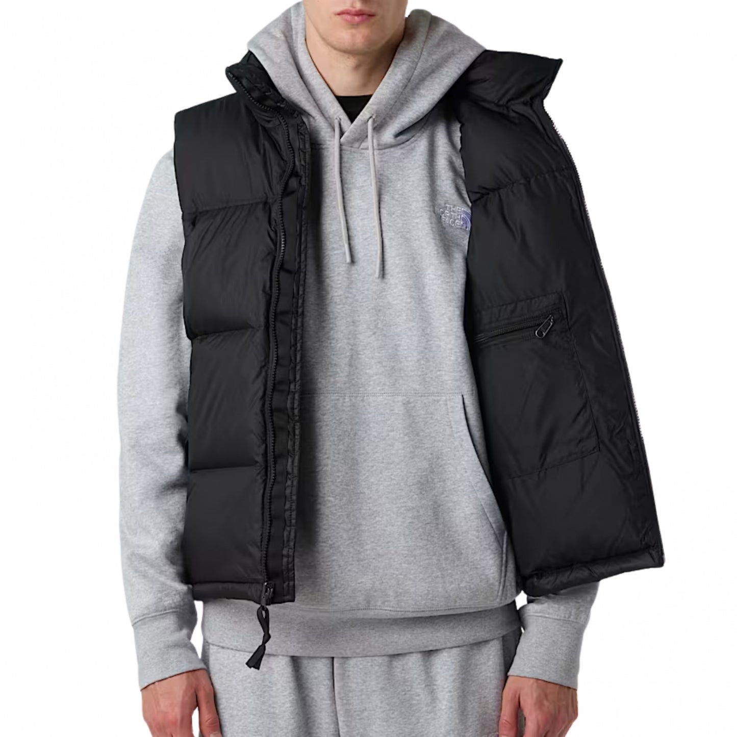 Smanicato TNF 96 Retro Nuptse Vest NERO