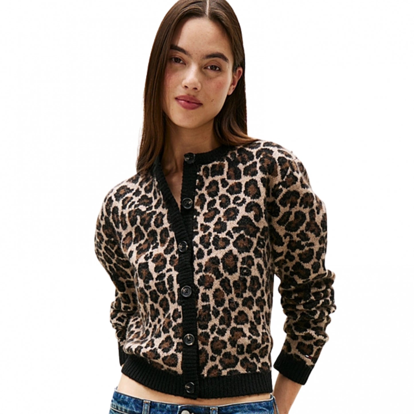 Cardigan Tommy Jeans Leopard Cardigan LEOPARDATO