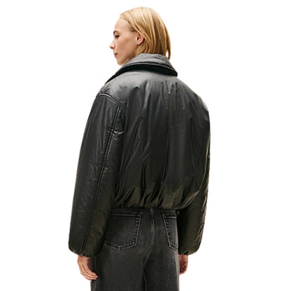 Giubbino Tommy Jeans Oiled Padded Jacket NERO