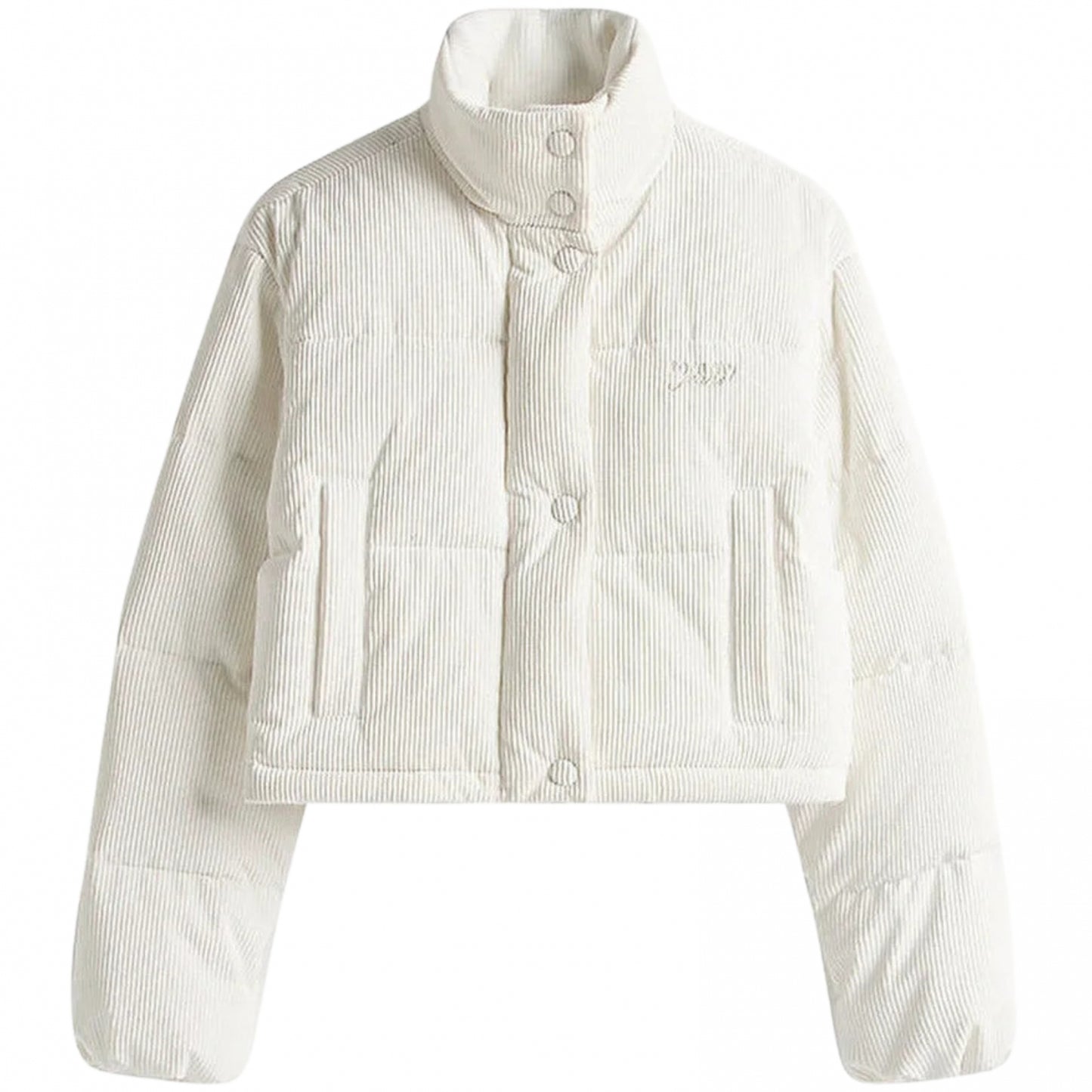 Giubbino Tommy Jeans Cord Puffer Jacket BIANCO