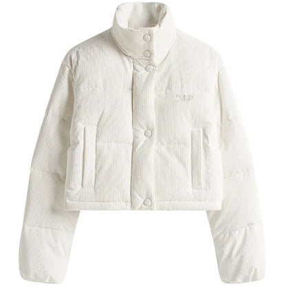 Giubbino Tommy Jeans Cord Puffer Jacket BIANCO