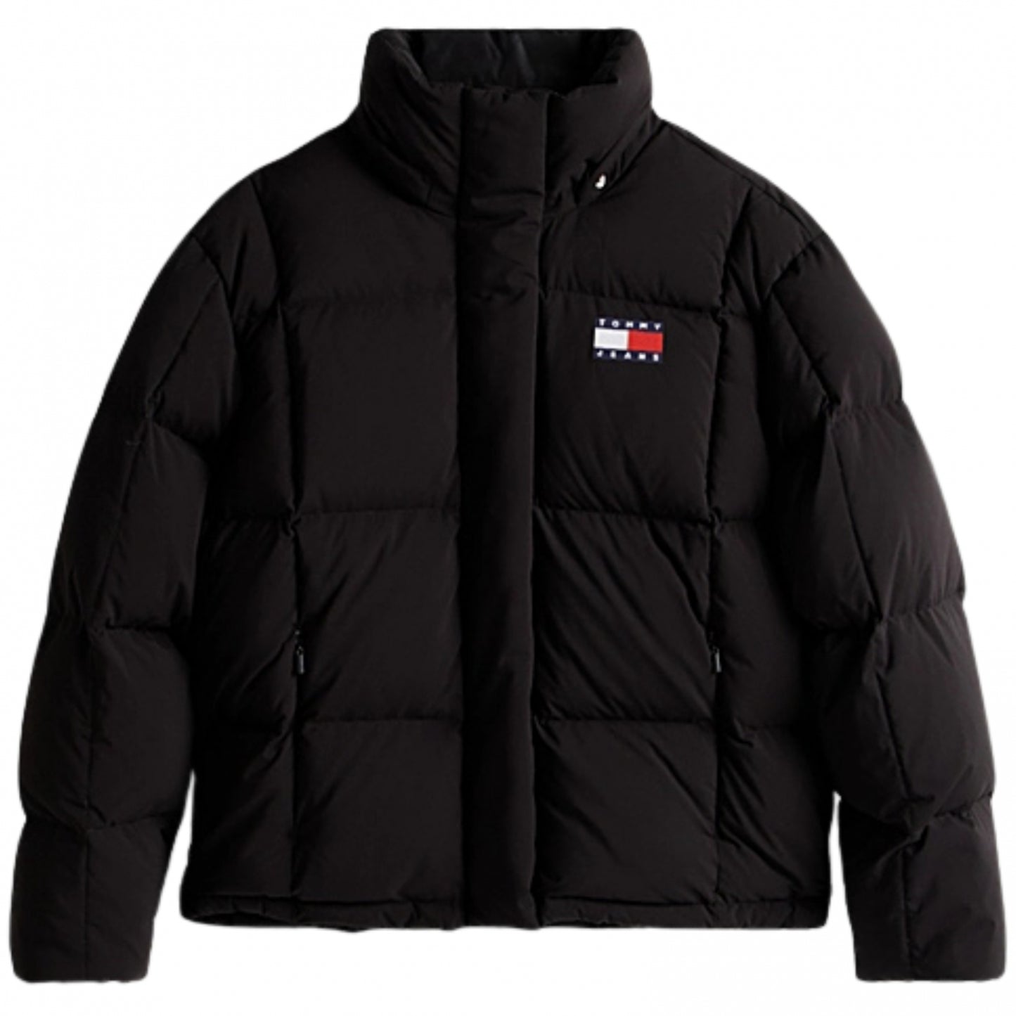 Giubbino Tommy Jeans Alaska Grid Down Jacket NERO