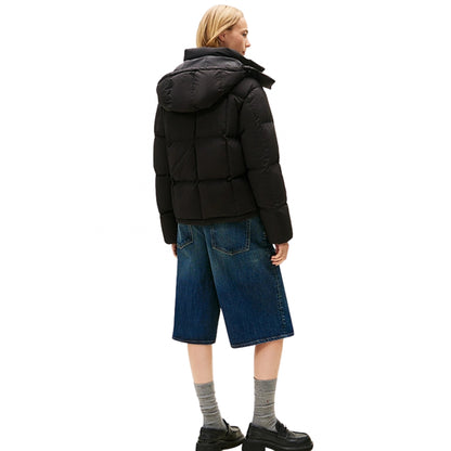 Giubbino Tommy Jeans Alaska Grid Down Jacket NERO