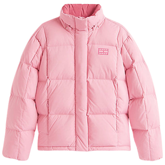 Giubbino Tommy Jeans Alaska Grid Down Jacket ROSA