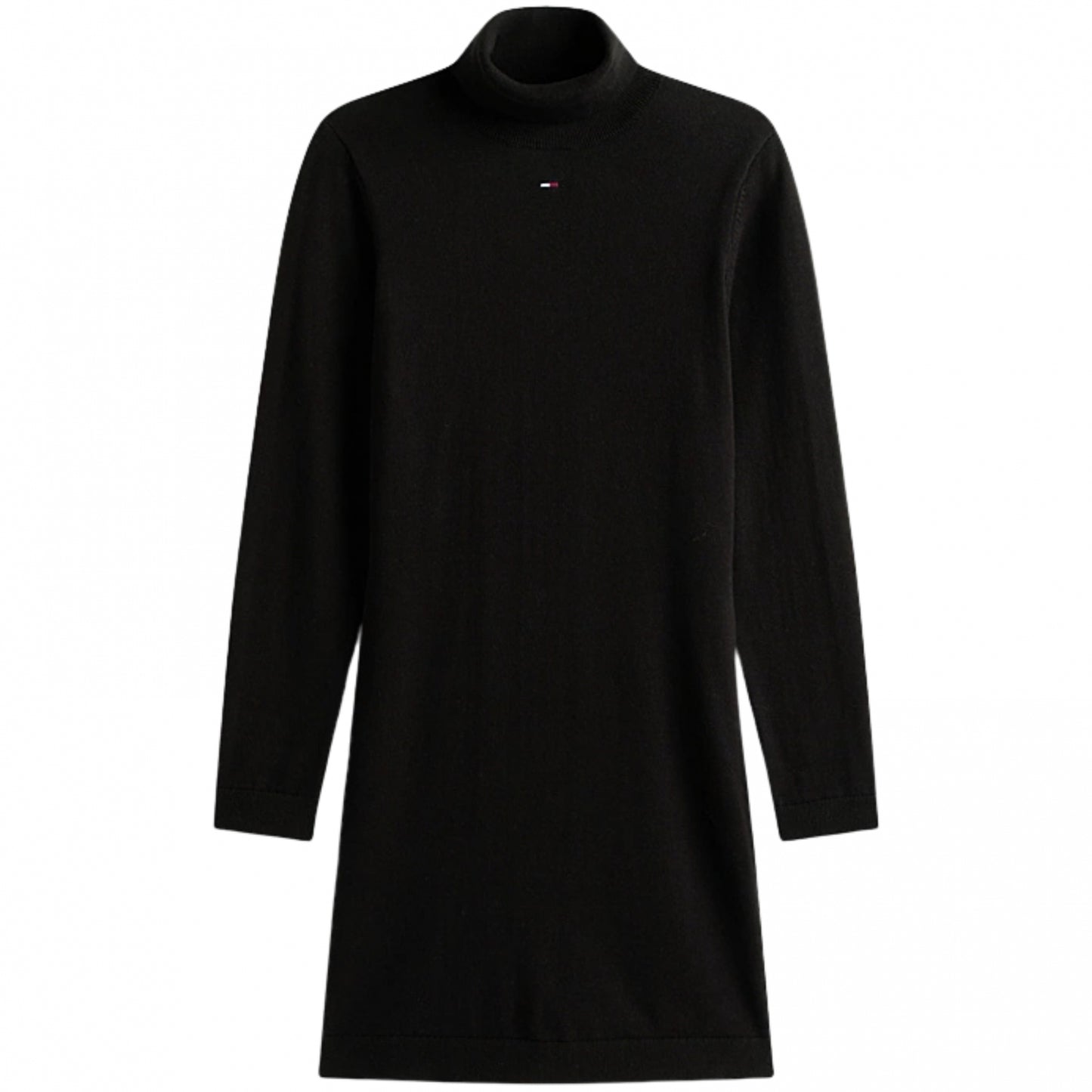 Vestito Tommy Jeans Essential Trutleneck Sweater D NERO