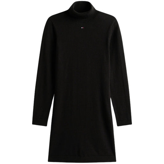 Vestito Tommy Jeans Essential Trutleneck Sweater D NERO