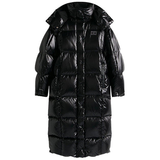 Cappotto Tommy Jeans Alaska Grid Shiny Down Puffer NERO