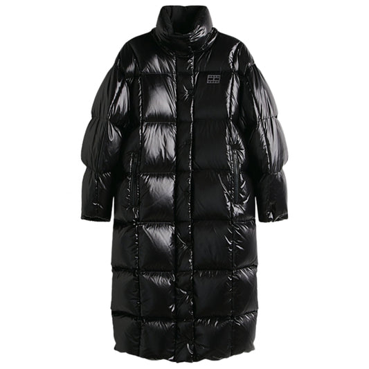 Cappotto Tommy Jeans Alaska Grid Shiny Down Puffer NERO