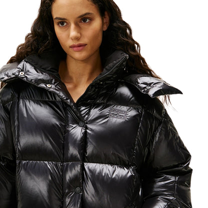 Cappotto Tommy Jeans Alaska Grid Shiny Down Puffer NERO