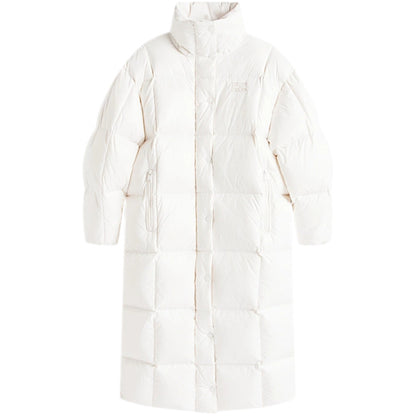 Cappotto Tommy Jeans Alaska Grid Shiny Down Puffer BIANCO