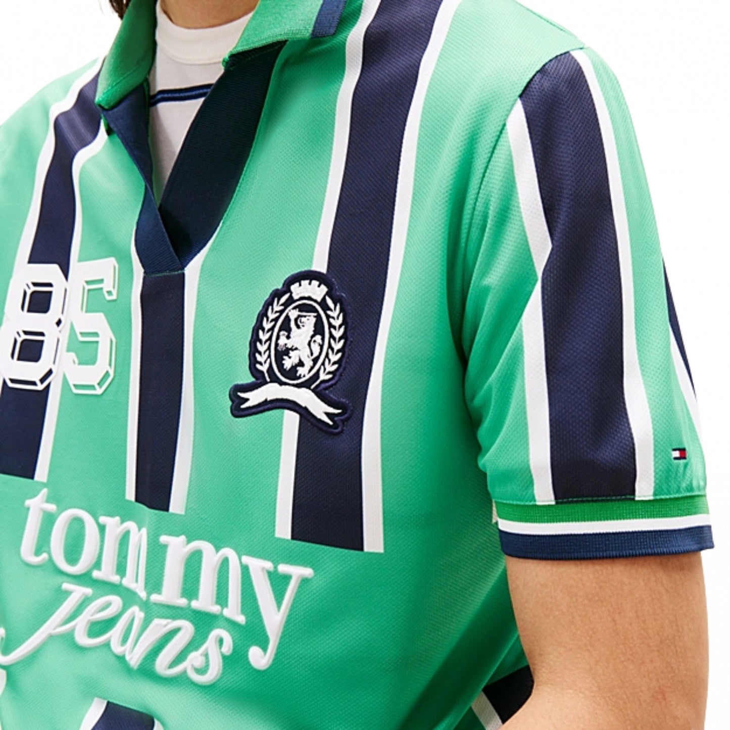 Polo Tommy Jeans Regular Sports Polo VERDE