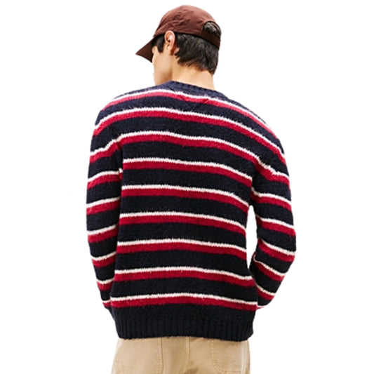 Felpa Tommy Jeans Regular Brushed Stripe Badge Swe ROSA