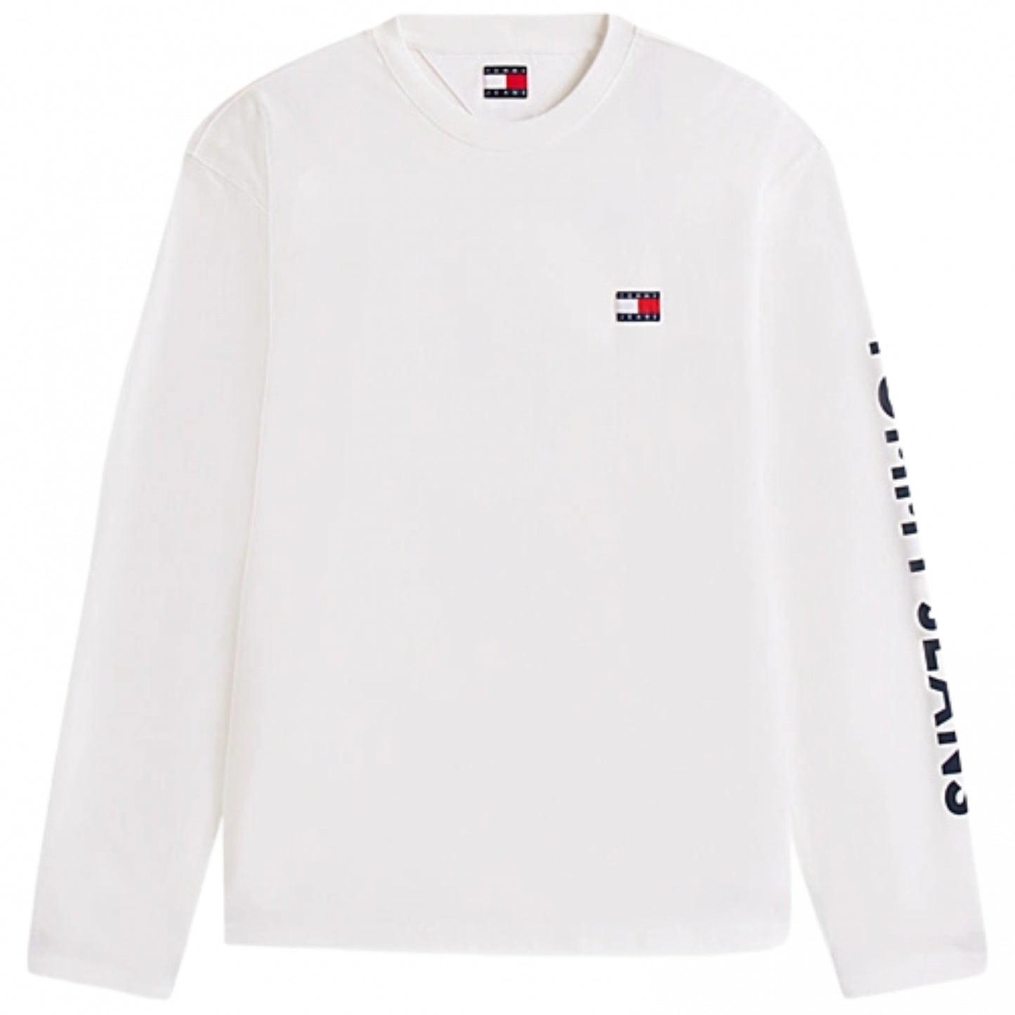 Maglietta Tommy Jeans Relaxed New Classics LS Tee BIANCO