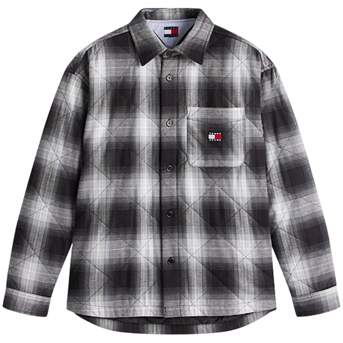 Camicia Tommy Jeans Quilted Padded Overshirt NERO