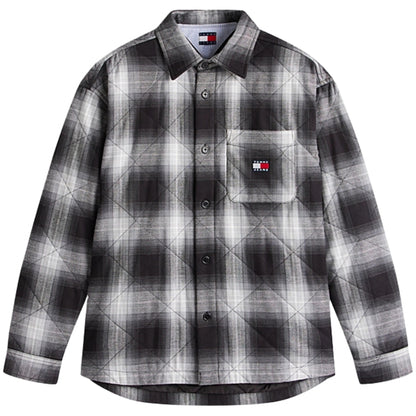 Camicia Tommy Jeans Quilted Padded Overshirt NERO