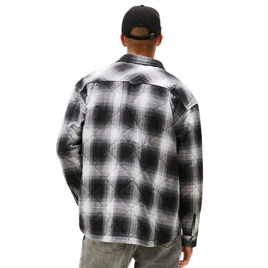 Camicia Tommy Jeans Quilted Padded Overshirt NERO