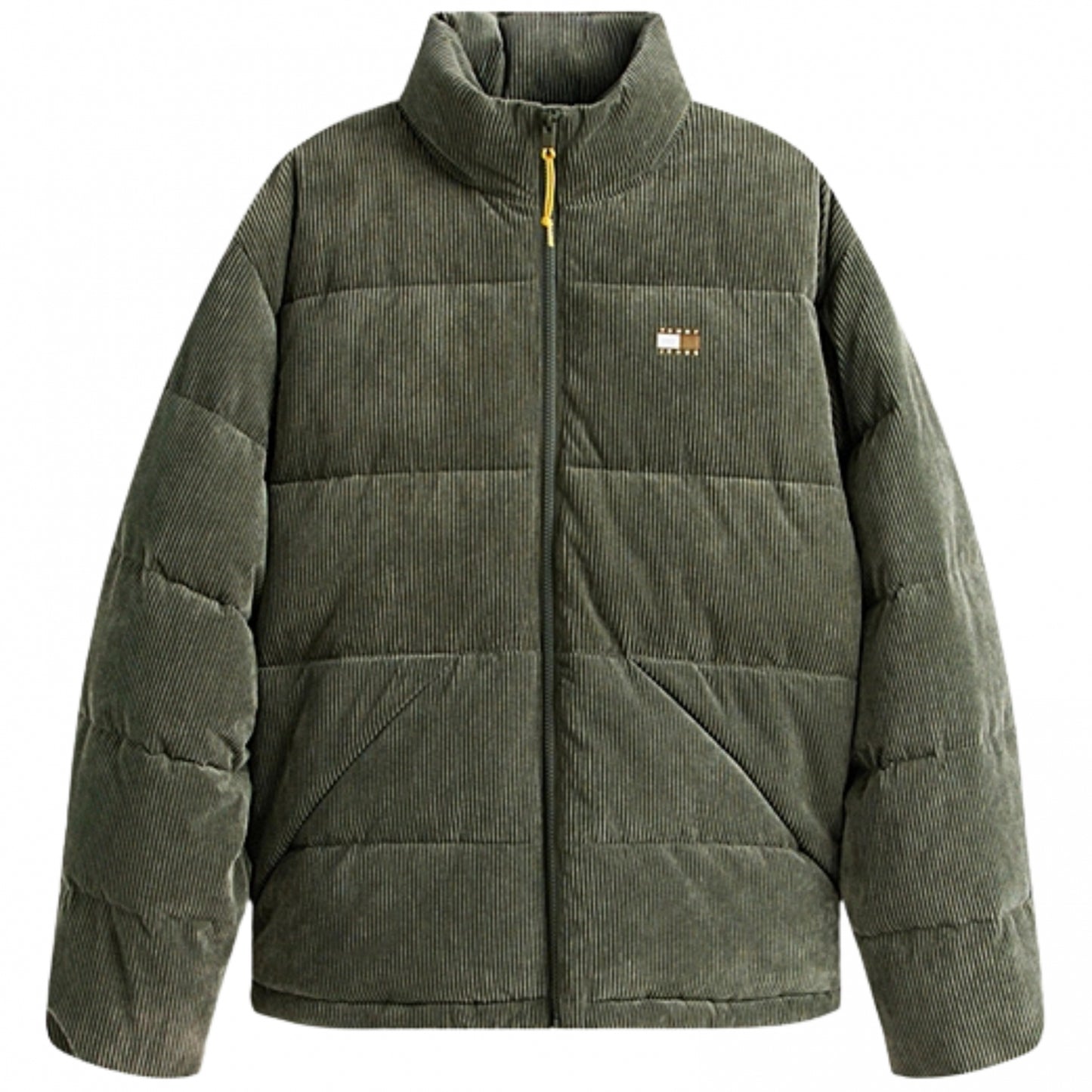 Giubbino Tommy Jeans Vail Cord Puffer VERDE