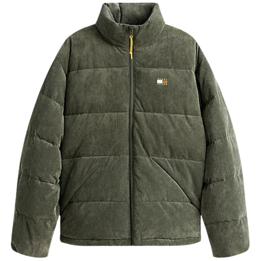 Giubbino Tommy Jeans Vail Cord Puffer VERDE