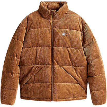 Giubbino Tommy Jeans Vail Cord Puffer MARRONE