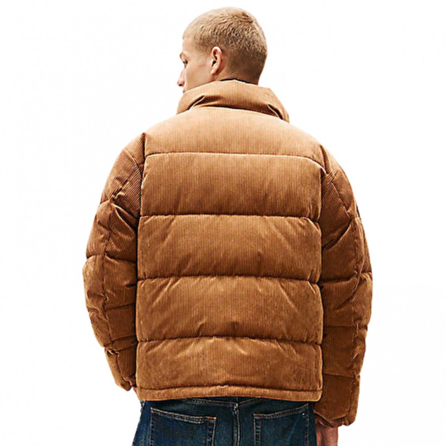 Giubbino Tommy Jeans Vail Cord Puffer MARRONE