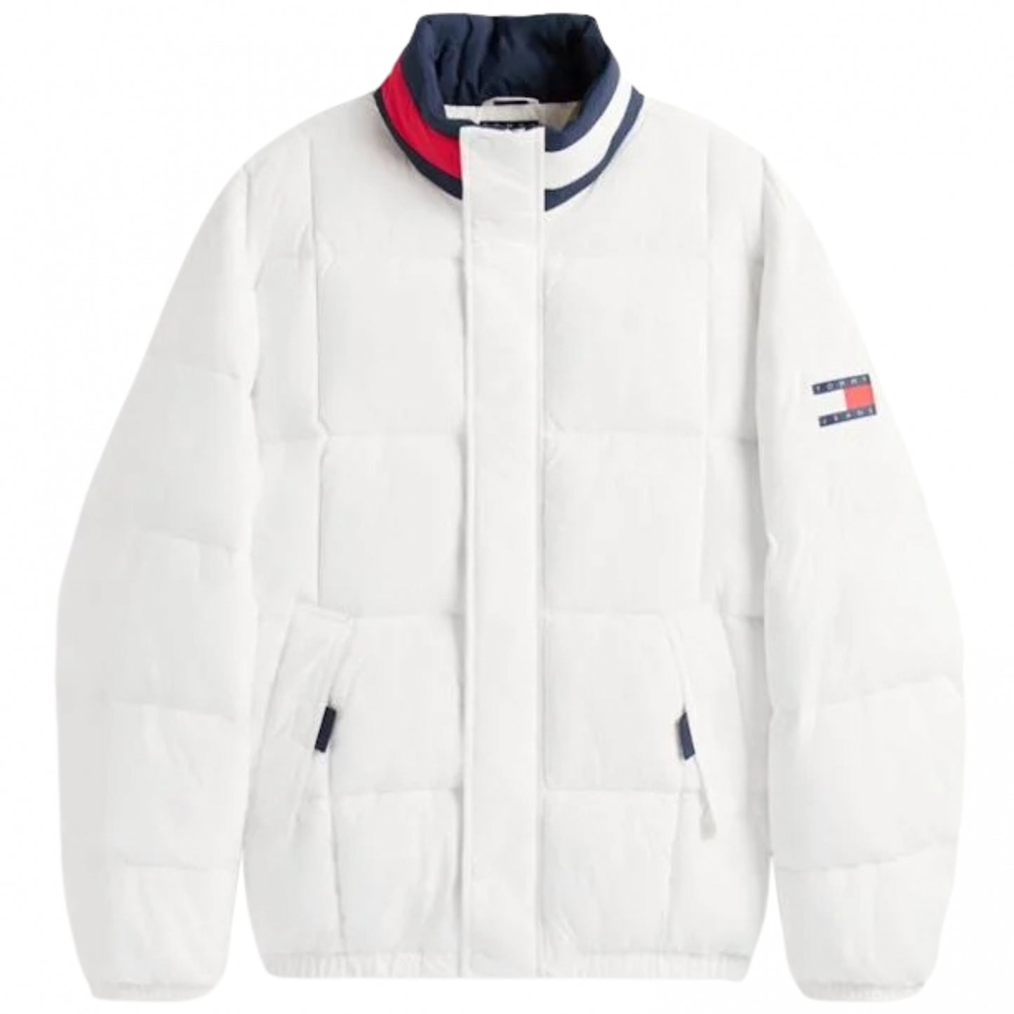 Giubbino Tommy Jeans Collar Puffer BIANCO
