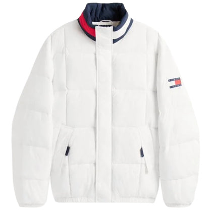 Giubbino Tommy Jeans Collar Puffer BIANCO