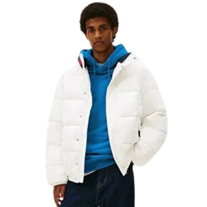 Giubbino Tommy Jeans Collar Puffer BIANCO