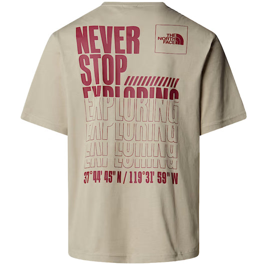 Maglietta TNF Coordinates Relaxed SS Tee GRIGIO