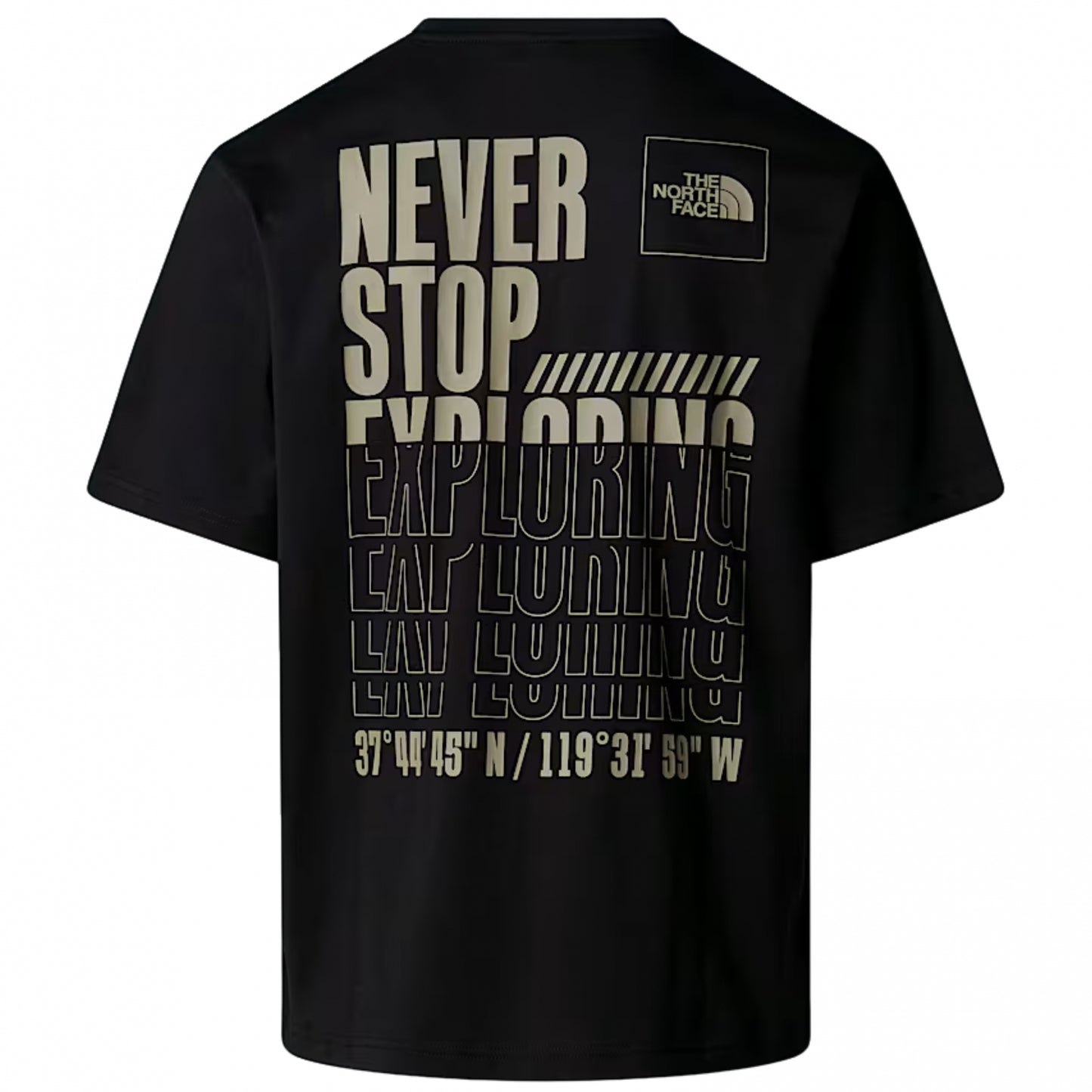 Maglietta TNF Coordinates Relaxed SS Tee NERO